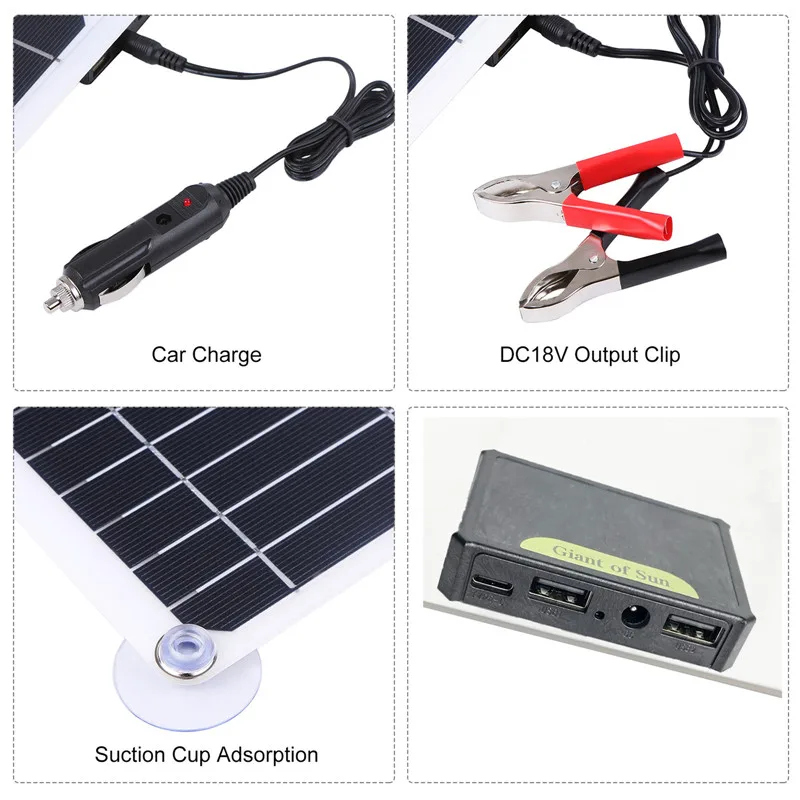 200W Solar Power System Set Du - Outdoor Usb Power Outlet recension och pris