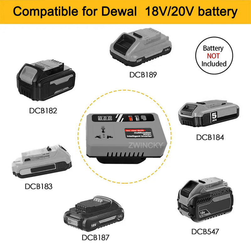 Power Inverter DC 18V To 220V  - Outdoor Power Usa recension och pris