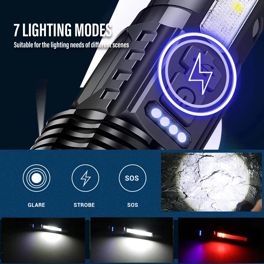 Powerful LED Flashlight Rechar - Outdoor Power For Lights recension och pris