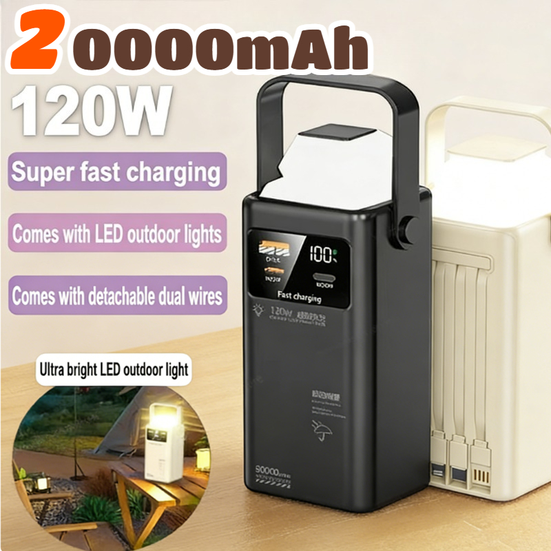 120W Power Bank 200000mAh Larg - Outdoor Usb Power Outlet recension och pris