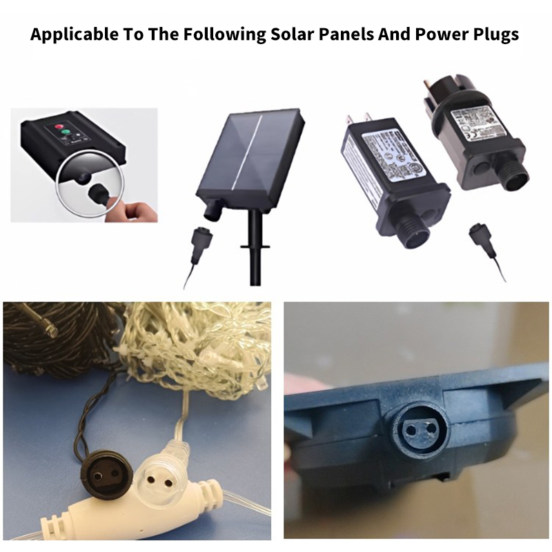 2Pin LED Connector With 25cm C - Outdoor Power Extension Cord recension och pris