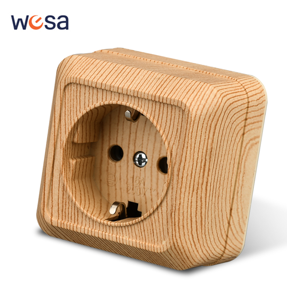 WESA Wood Wall Surface Socket  - Outdoor Power Usa recension och pris