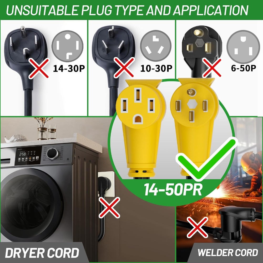 US Shipping Hot New 25FT 50 Am - Outdoor Power Extension Cord recension och pris