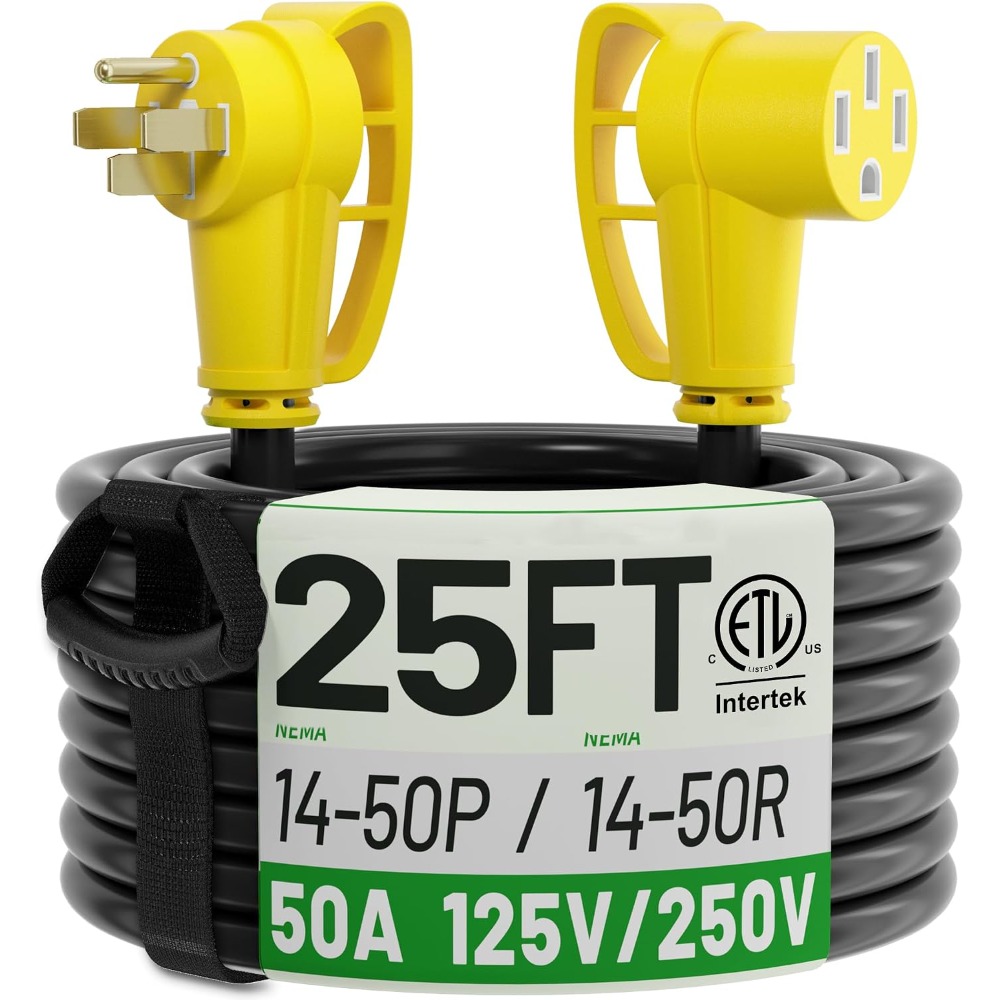US Shipping Hot New 25FT 50 Am - Outdoor Power Extension Cord recension och pris