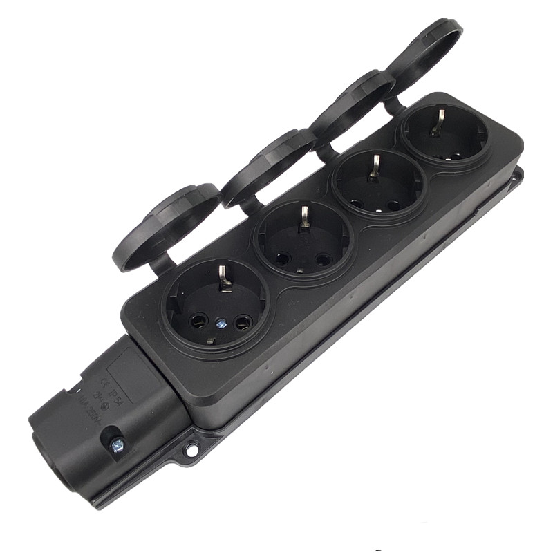 EU German 3 / 4 Ways Outdoor W - Outdoor Power Strip With Cover recension och pris