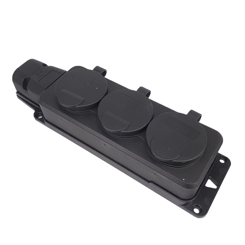 EU German 3 / 4 Ways Outdoor W - Outdoor Power Strip With Cover recension och pris