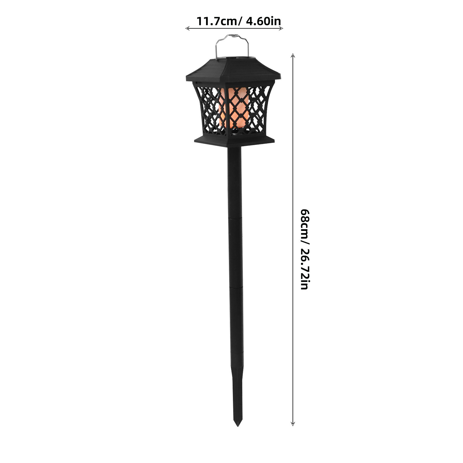 2 Pcs Solar Lights Outdoor Gar - Outdoor Power Stake recension och pris