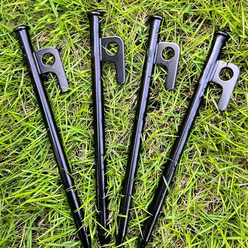 4Pcs Heavy Duty Steel Tent Peg - Outdoor Power Stake recension och pris
