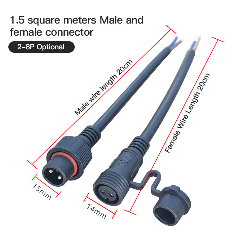 Male Female Extension Wire Con - Outdoor Power Extension Cord recension och pris