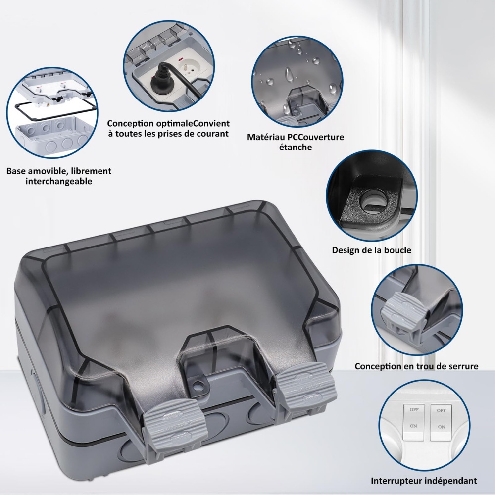 EIOMR France IP66 Weatherproof - Power Switch Outdoor recension och pris