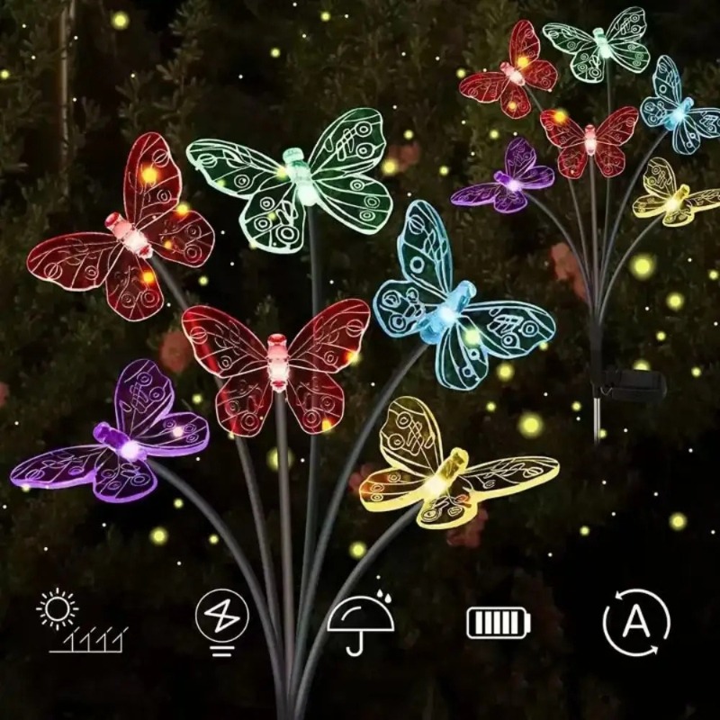 Solar Powered Butterfly Lights - Outdoor Power For Lights recension och pris