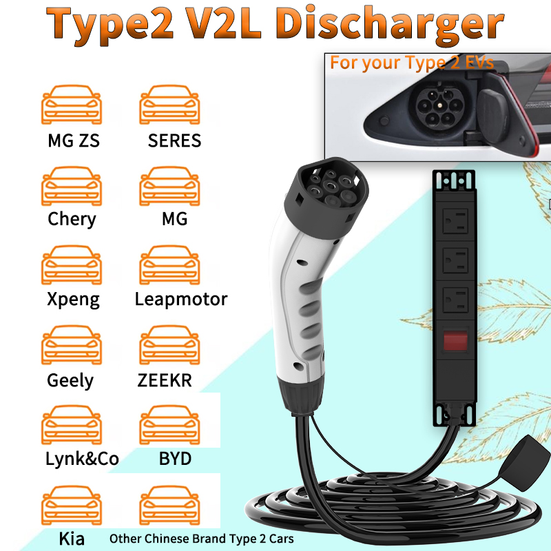 WUFEN Portable Type 2 V2L Cabl - Power Switch Outdoor recension och pris