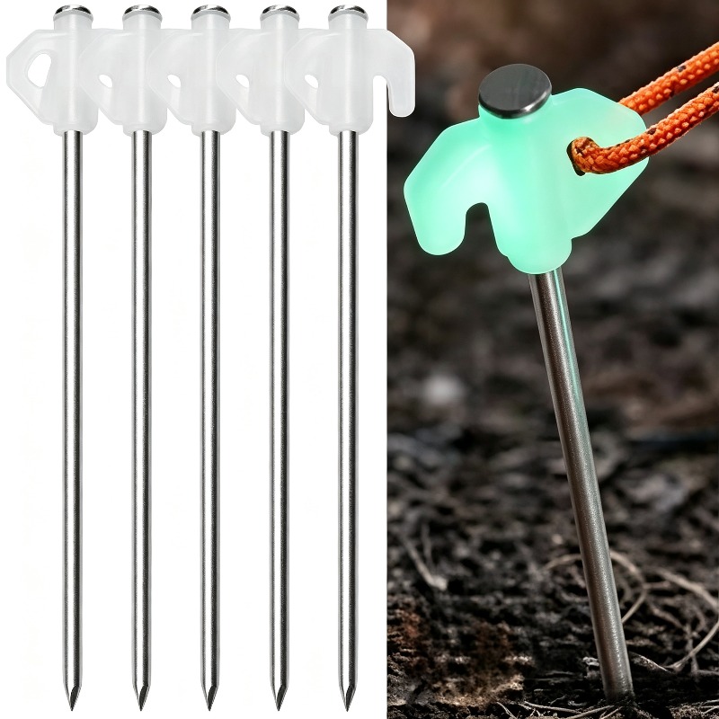 Luminous Tent Pegs Glow in Dar - Outdoor Power Stake recension och pris