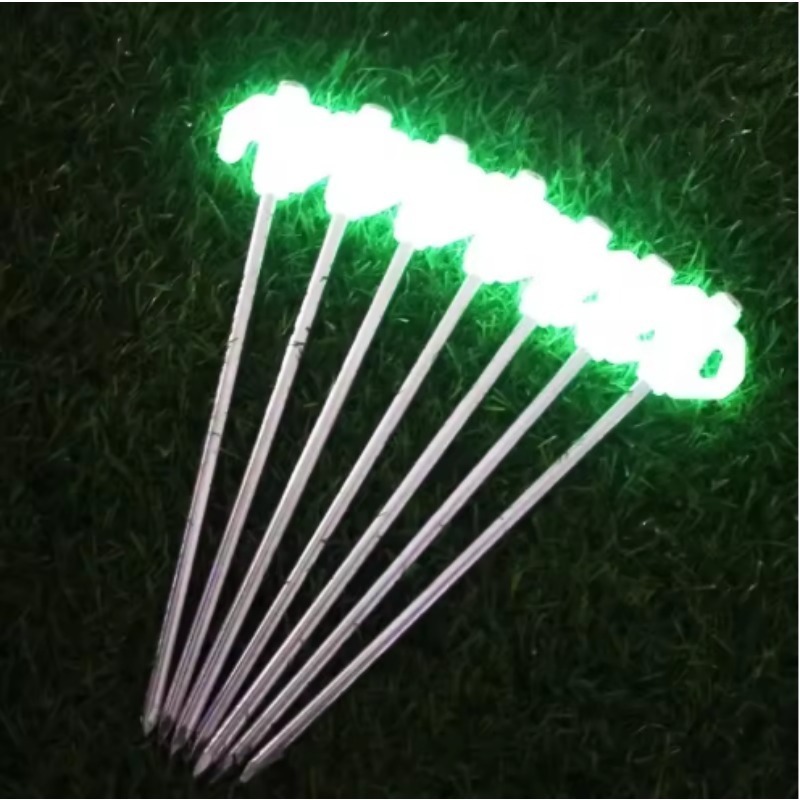 Luminous Tent Pegs Glow in Dar - Outdoor Power Stake recension och pris