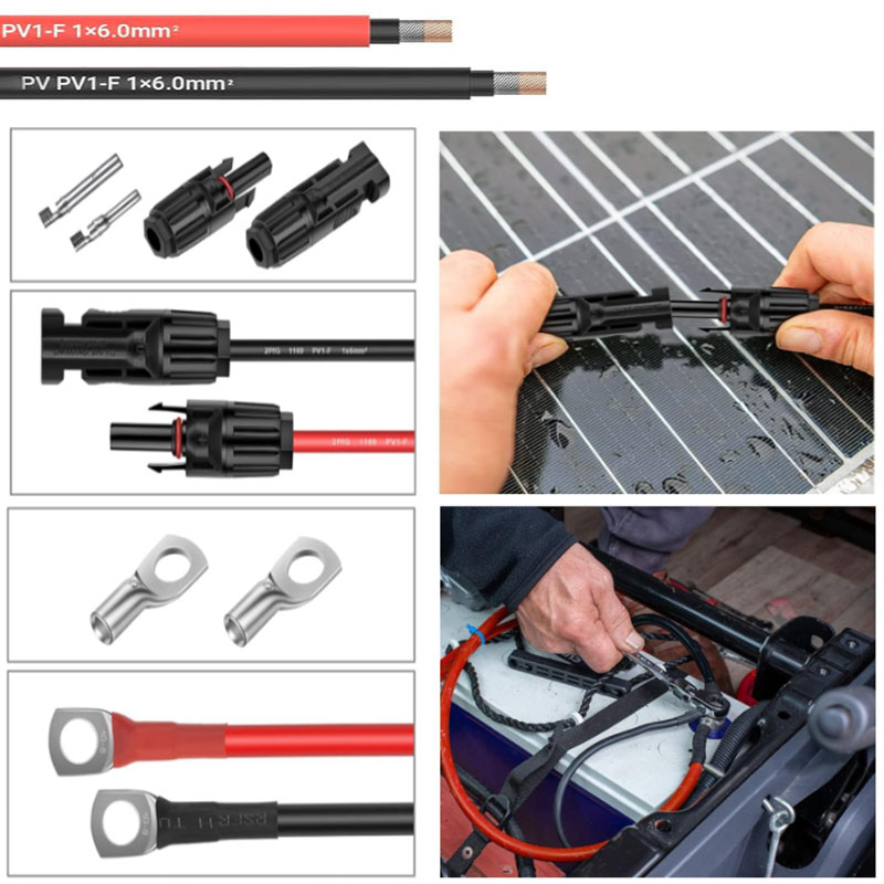 Solar Panel Wire 16/14/12/10aw - Outdoor Power Extension Cord recension och pris