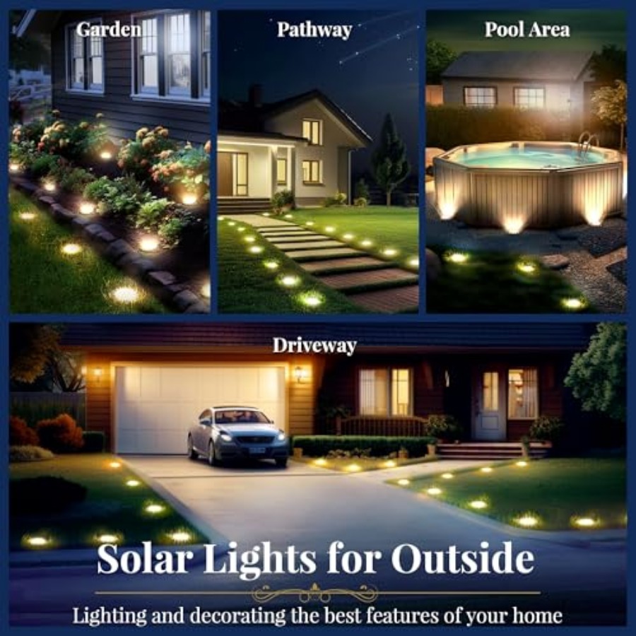 Solar Ground Lights Solar Ligh - Outdoor Power For Lights recension och pris