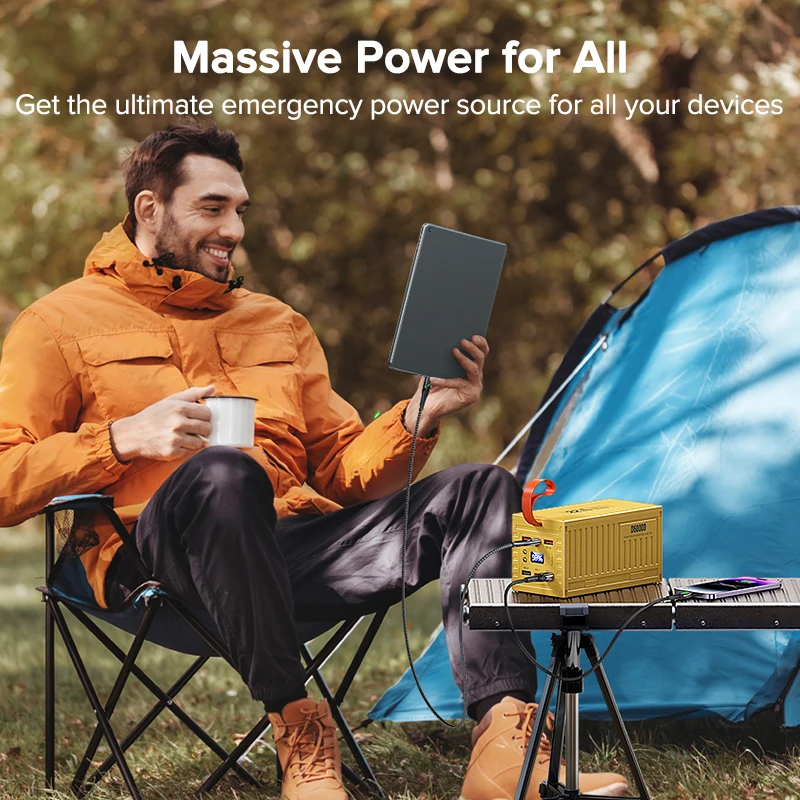QOOVI 60000mAh Power Bank 22.5 - Outdoor Usb Power Outlet recension och pris