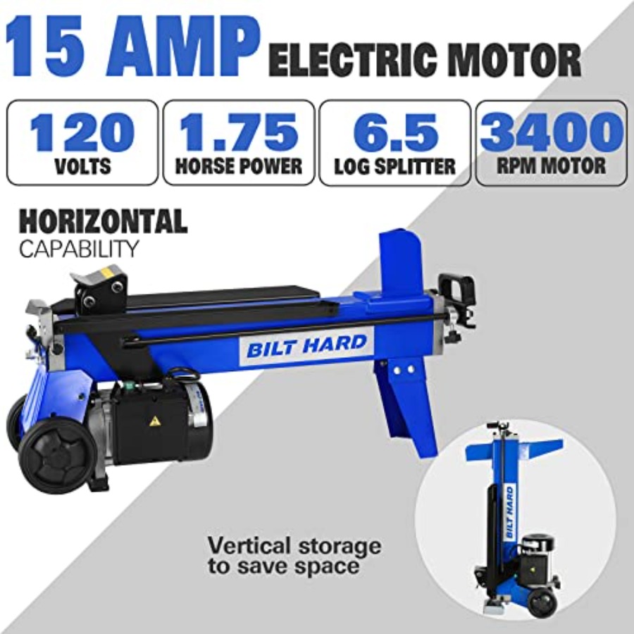 BILT HARD 6.5 Ton Electric Log - Log Splitter Electric recension och pris